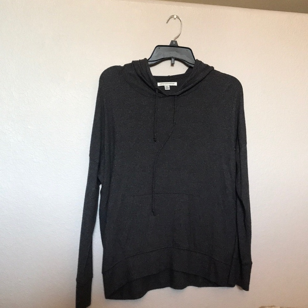 American Eagle dark grey pullover hoodie